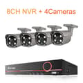 Miniatyrbillede 2 af 2: CCTV-system, 8CH NVR, 4 kameraer, tovejskommunikation,3T Indbygget HDD, 8CH NVR (4Kameraer)