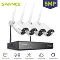 Miniatyrbillede 2 af 2: Sikkerhedssystem, 5MP videoopløsning, 10CH trådløs indgang, nattevision op til 30 meter,Ingen, 4PCS KAMERER
