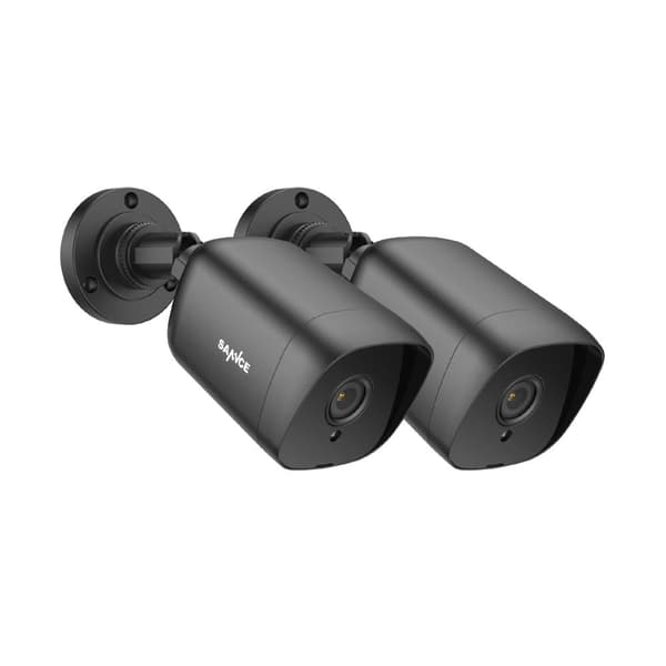 CCTV Sikkerhedskameraer, 2MP Opløsning, Nattesyn op til 30 meter, Indendørs/Udendørs Brug,2PCS Kamera Kits-a