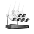 Miniatyrbillede 1 af 2: Sikkerhedssystem, 5MP videoopløsning, 10CH trådløs indgang, nattevision op til 30 meter,6PCS KAMERER, 1T