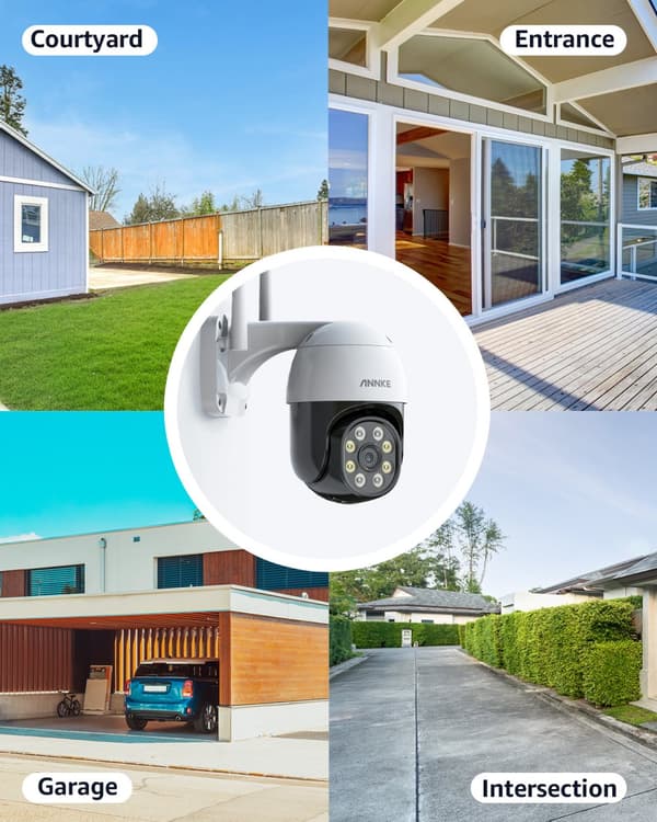 WiFi PT-kamera, 4MP HD, tvåvägsljud