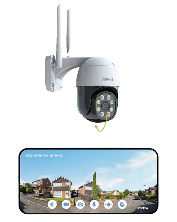 WiFi PT-kamera, 4MP HD, tvåvägsljud