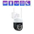 Miniatyrbillede 2 af 2: PTZ WIFI Kamera, AI Menneskeidentifikation, Farve Nattesyn, Vandtæt IP66,3MP Kamera A