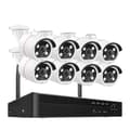 Miniatyrbillede 1 af 2: Sikkerhedssystem, 8 kanaler, 5MP opløsning, intelligente advarsler,8CH NVR og 8 Kamera, EU Stik, 1T
