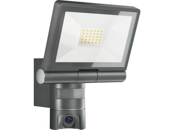 STEINEL XLED CAM 1, IP-sikkerhetskamera, Utendørs, Koblet med ledninger (ikke trådløs), 2 m, Vegg, Grå Grå