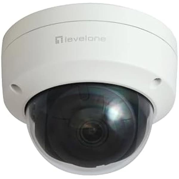Fast IP-kamera - LEVELONE - 2 Megapixlar - H.265 - IP67 - Vandalismotålig Vit