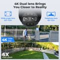 Miniatyrbillede 2 af 4: Udendørs sikkerhedskamera, 8MP opløsning, dual-linse med hybrid zoom