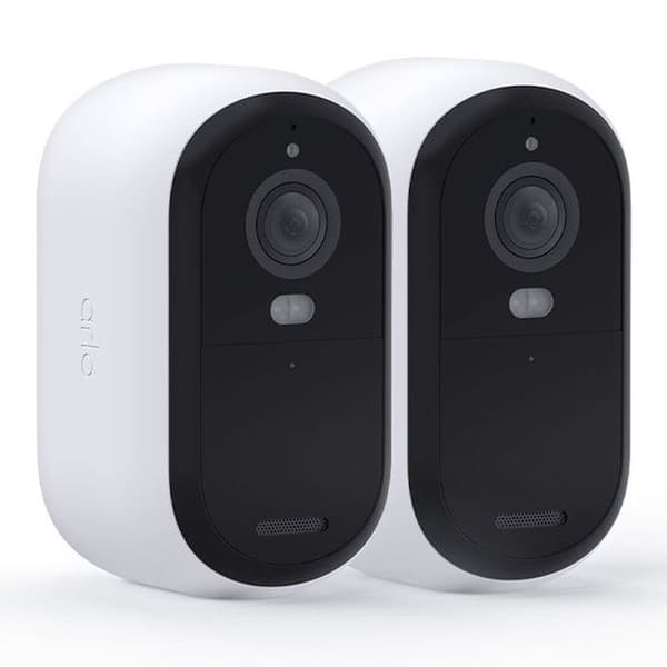 Övervakningskamera - ARLO - Essential2 2K - Färgnattseende - 6 månaders batteritid - 2-pack Sort, Hvid