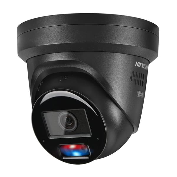 Nätverkskamera, 8MP upplösning, tvåvägs ljud,2.8mm, Blå Röd Ljus Svart