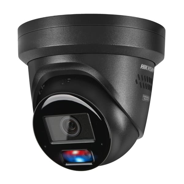 Nätverkskamera, 8MP upplösning, tvåvägs ljud,2.8mm, Blå Röd Ljus Svart