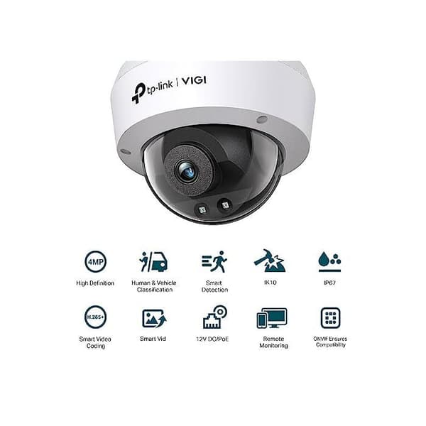 Kamera elektronisk Tp-link - VIGI C240I(4MM) - IPCam VIGI C240I(4mm) 4MP Dome Nätverkskamera
