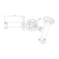 Miniatyrbild 5 av 6: Hikvision Digital Technology HIKVISION DS-1661ZJ-P Fäste, Stöd, 10 kg, Platta, Aluminium, Vattentät, 116,5 mm