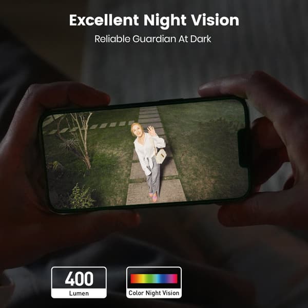 WiFi-turvakamera, 5MP korkea tarkkuus, 360° näkymä, kaksisuuntainen ääni