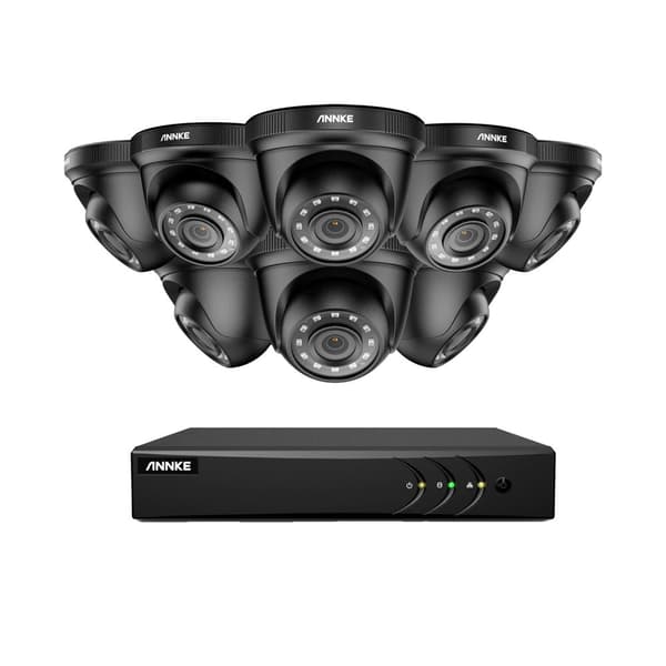 Videoovervågningssystem, 2MP opløsning, 8 kamera understøttelse,8 stk. Kameraer, 1t