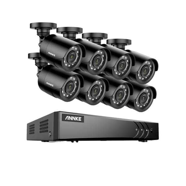 Videoovervågningssystem, 2MP opløsning, 8 kamera understøttelse,8PCS -kameraer 51bh, 1t