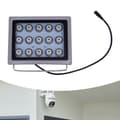 Miniatyrbillede 3 af 4: IR Infrarød Nattesynslampe, 15 LED'er, 100m Synlighed,Lysegrå