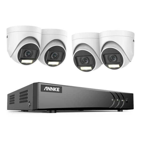 Videoovervågningssystem, 8CH, 5MP opløsning, 30m kabel længde,2T, 8CH DVR 4Pcs Kits