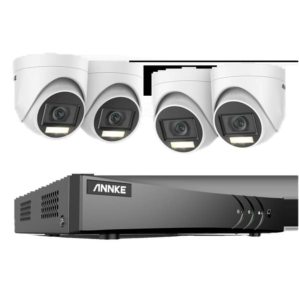 Videoovervågningssystem, 8CH, 5MP opløsning, 30m kabel længde,2T, 8CH DVR 4Pcs Kits