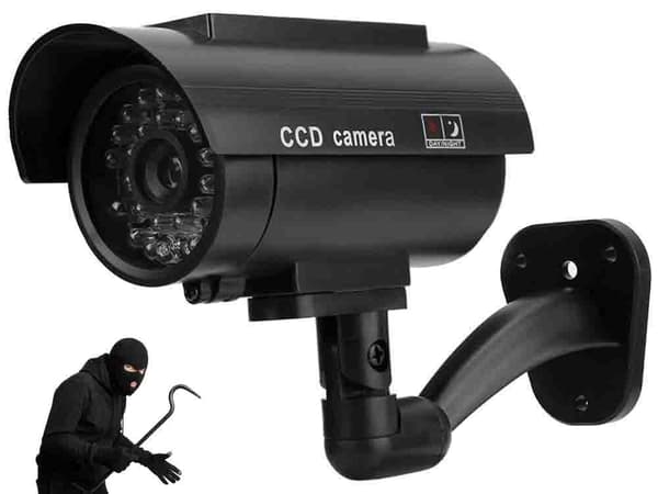 Dummy Övervakningskamera med IR LED & Blinkande Diod