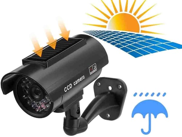 Dummy Övervakningskamera med IR LED & Blinkande Diod