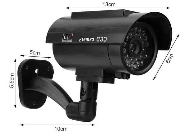 Dummy Övervakningskamera med IR LED & Blinkande Diod