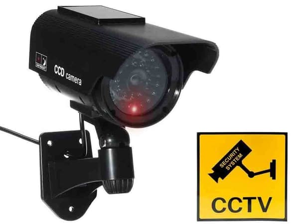 Dummy Övervakningskamera med IR LED & Blinkande Diod