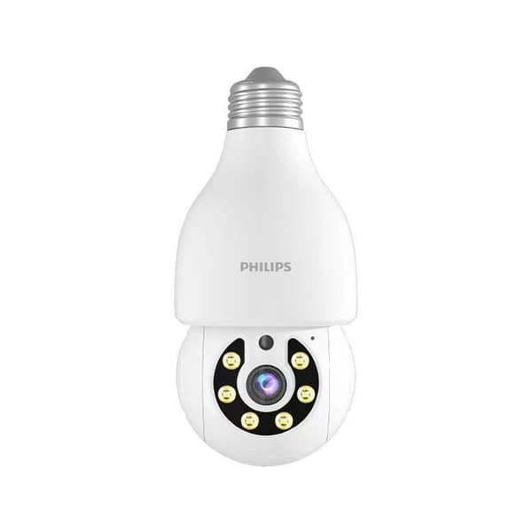 Philips Smart Bulb-kamera 5MP (TAI2440/93) – WiFi-uppgraderad, 2K, tvåvägsljud, molnlagring AI-rörelsedetektion hemsäkerhetskamera