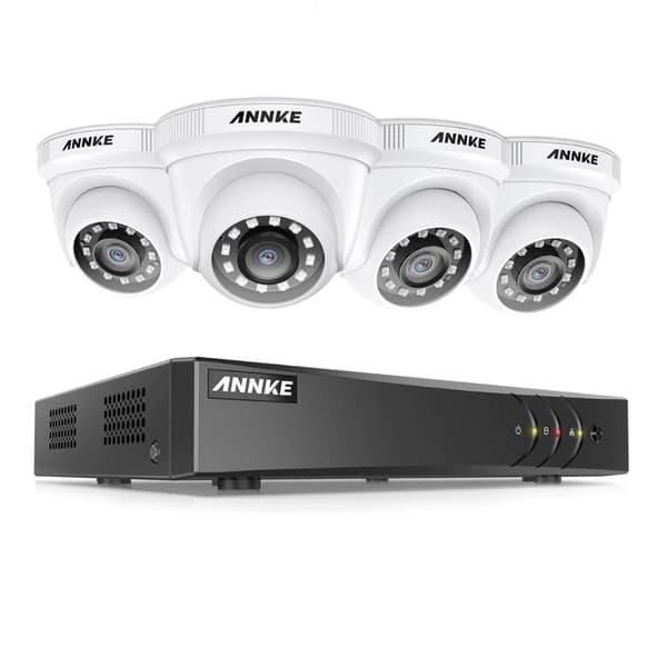 FullHD 1080p Övervakningssystem, 4st Kameror, 8-Kanalers DVR, Rörelsedetektion, IP66, 1TB