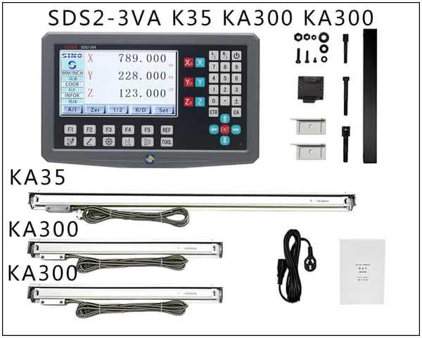 3-akselinen digitaalinen näyttö, tarkka 0,005 mm resoluutio, IP54 suojaus,2-3VA K35 K300 KA3002-3VA K35 K300 KA300