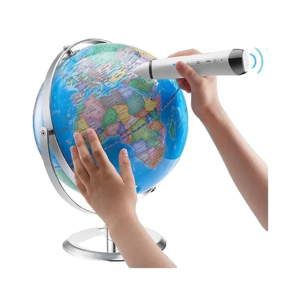 Interaktiv glob, 9 tum i storlek, USB-driven