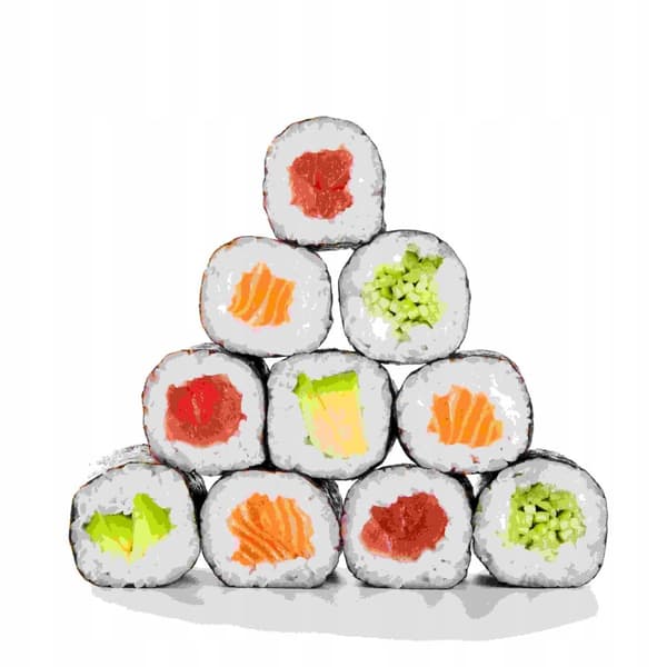 Exklusivt Sushi Set som en XXL-present. Den autentiska smaken av Japan