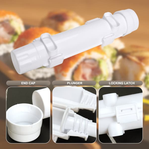 Sushi Making Set, Sushi Making Roll, DIY Sushi Making, Sushi Tools for begyndere til at lave sushi hurtigt (hvid)