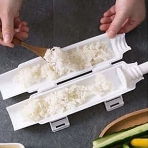 Sushi Making Set, Sushi Making Roll, DIY Sushi Making, Sushi Tools for begyndere til at lave sushi hurtigt (hvid)