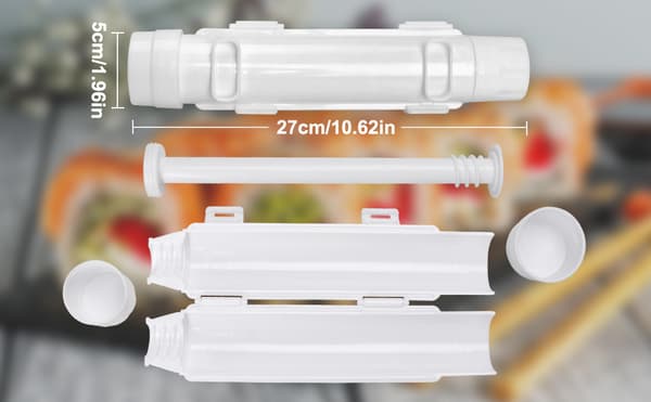 Sushi Making Set, Sushi Making Roll, DIY Sushi Making, Sushi Tools for begyndere til at lave sushi hurtigt (hvid)