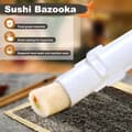 Miniatyrbild 4 av 7: Sushi Maker Set i Vitt med Bambumatta - Livsmedelssäker ABS+PP, Enkel Att Använda, Perfekt för Hemma och Picknick
