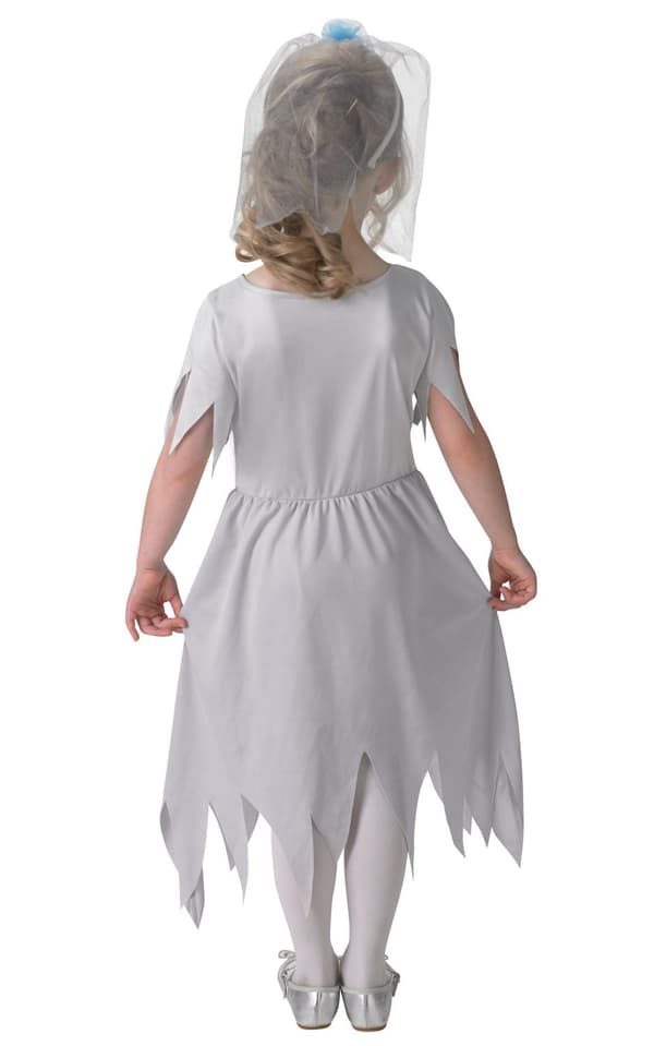 Skummel brudekjole 5-6 år (110/116 cl) halloween kjole heks