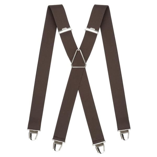 Suspender - PIERROT - Vintage - Justerbara upp till 130cm - 100% Fransk - Brun