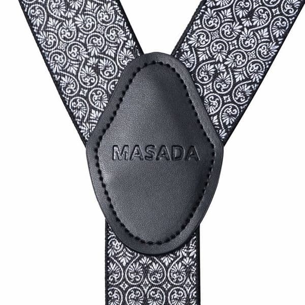Masada hängslen - MA-HT040 - hängslen för män Heavy Duty Clips 3,5 cm breda upp till 195 cm höjd