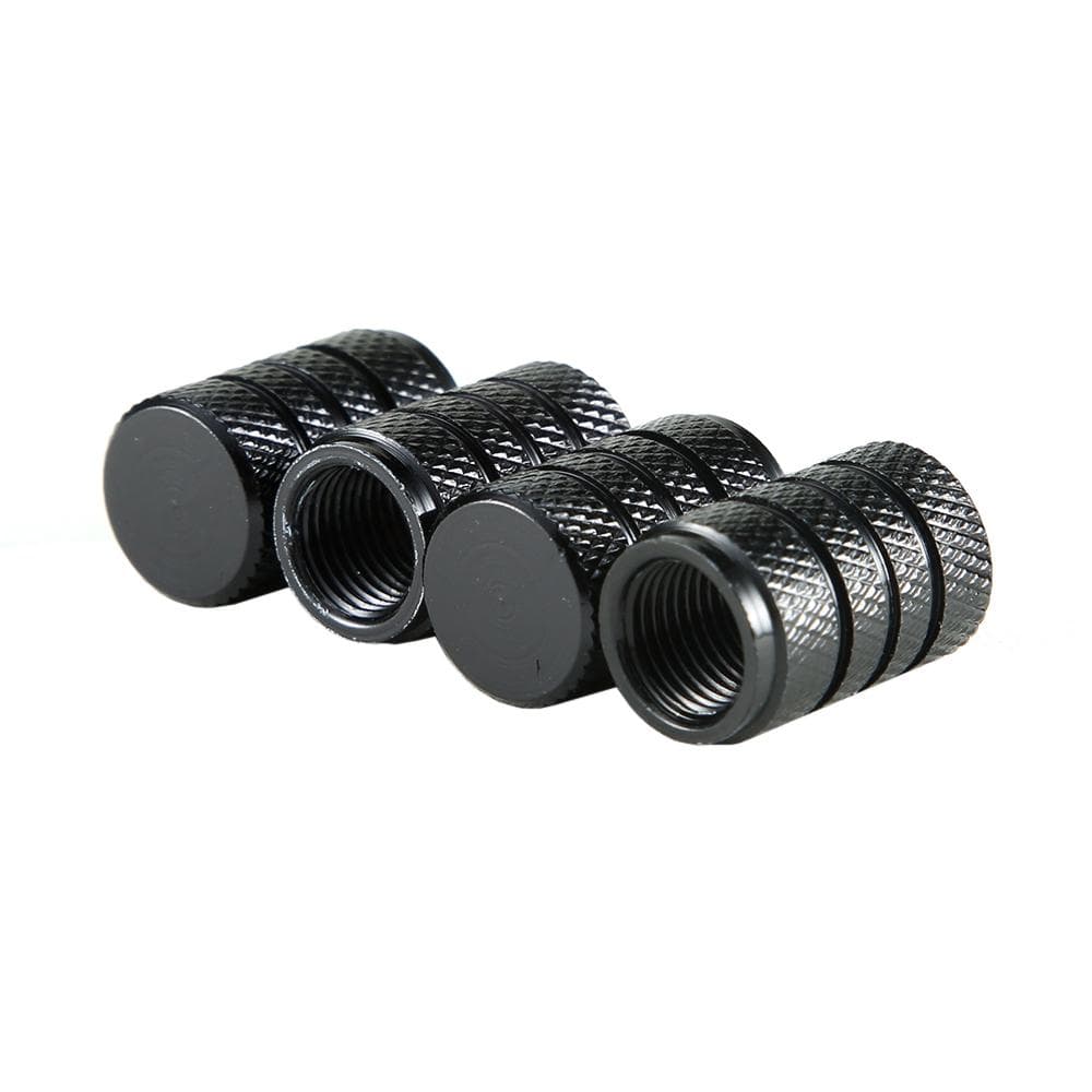 4x Ventilhattar till Bil, Aluminium - Svart