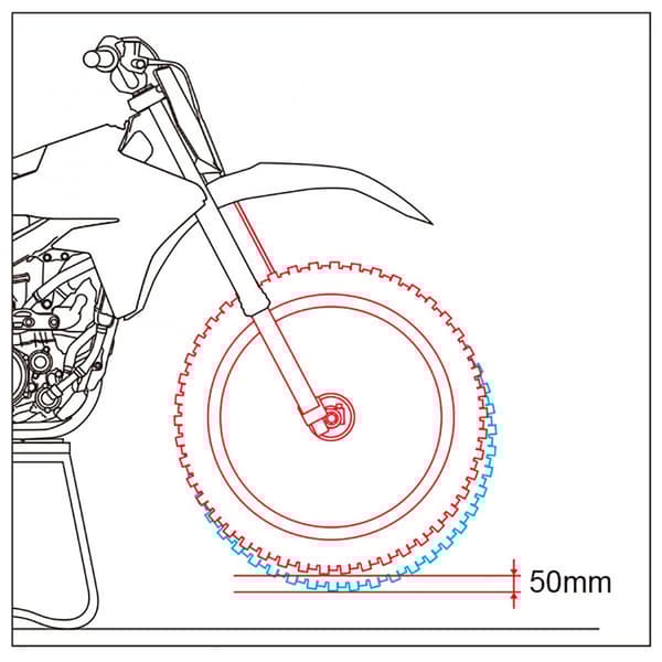 Zeta Framgaffelsänkande Innersats-50 Mm Gasgas Ec 250 18-19 Ze56-31030 Svart