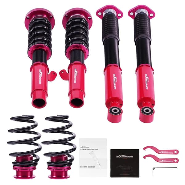 BMW E46 Coilovers, 24-vägs justerbar dämpare, sänkningskit