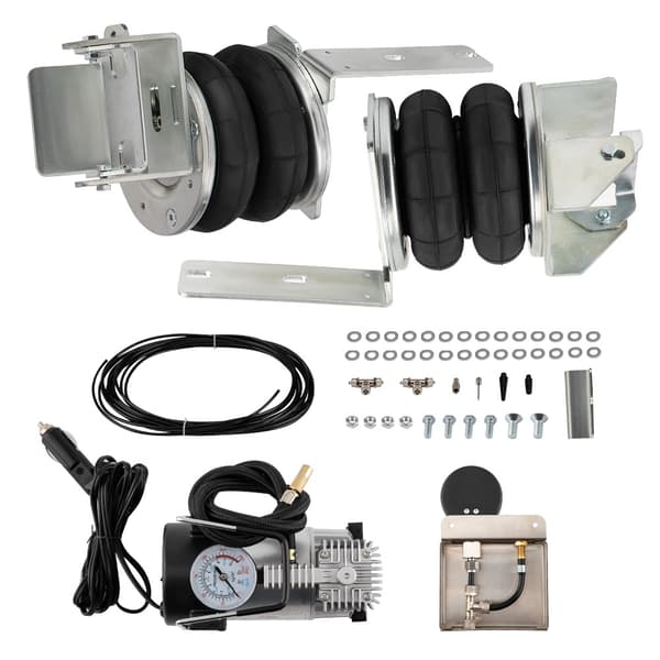 Luftfjädringssats, 2x Påsar, 12V Kompressor