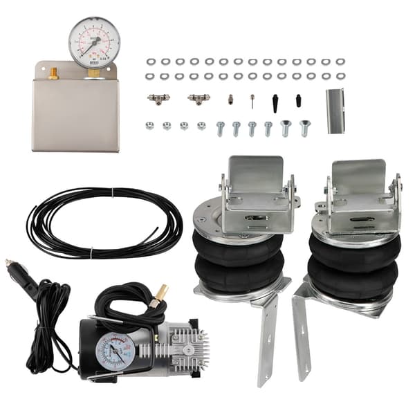 Luftfjädringssats, 2x Påsar, 12V Kompressor