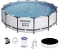 Pikkukuva 1 / 9: Bestway Steel Pro Max 549x122 cm harmaa - täydellinen sarja
