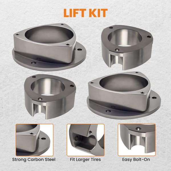 Lift Kit til Subaru Køretøjer, 3" Forhøjelse, 2" Bageste Forhøjelse, CNC Bearbejdet Aluminium