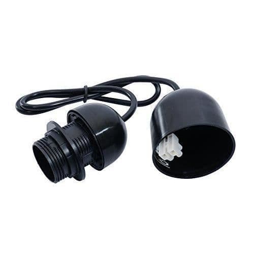 Gefotech 26270 Upphängning sockel E27 80 cm Svart