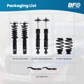 Miniatyrbild 4 av 5: BFO Coilover Justerbara Stötdämpare, Kompatibla med BMW E46, Höjdjusterbara 25-75mm, Tvårörs Stötdämpartyp