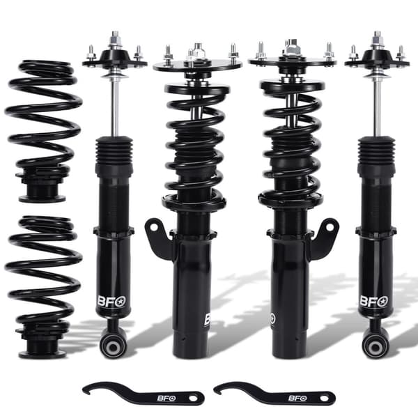 BFO Coilover Justerbara Stötdämpare, Kompatibla med BMW E46, Höjdjusterbara 25-75mm, Tvårörs Stötdämpartyp