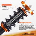 Pikkukuva 4 / 5: Coilover-jousitus BMW E46:lle, 24-portainen säädettävä iskunvaimennus, ajokorkeus säädettävissä, korkean jäykkyyden jouset.