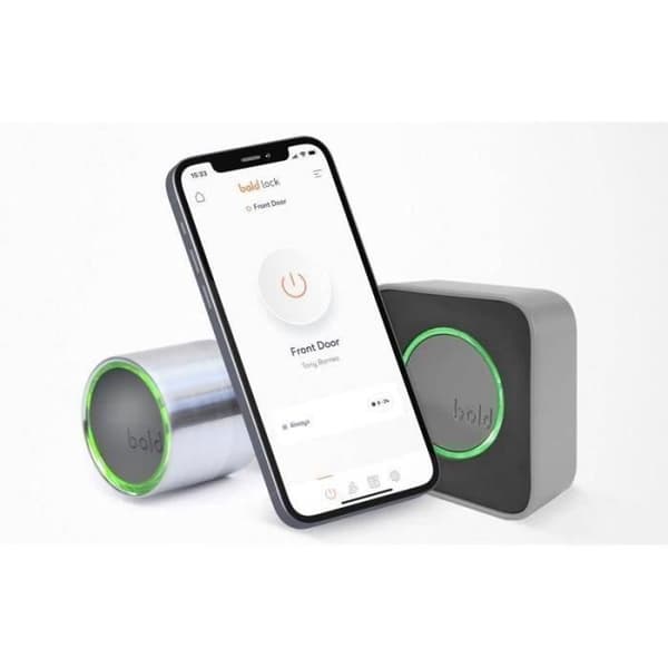 Paket som inkluderar den anslutna cylindern Bold och dess internetgateway Bold Connect. För cylinder med en inre dimension på 35 mm.